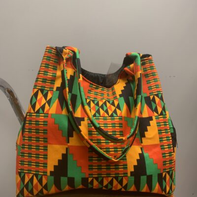 Tribal Geometry Ankara Tote