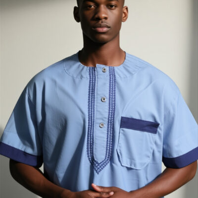 Sky Blue Modern Kaftan