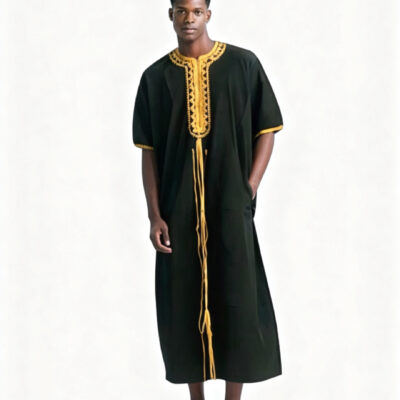 Black and Gold Kaftan