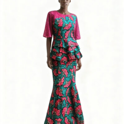 Floral Skirt & Blouse