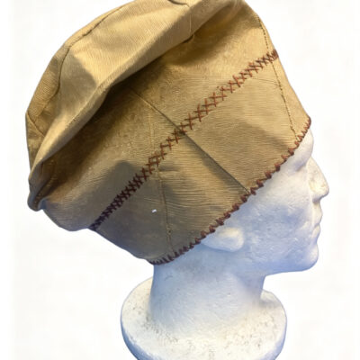 Gold Hand Made Aso-oke Hat