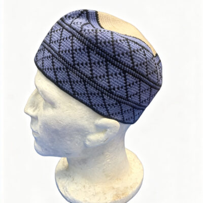 Blue Aso-oke Hat