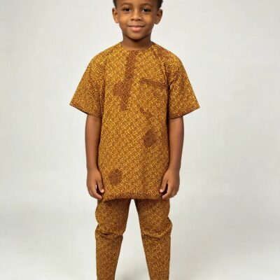 oys’ Ankara Suit – Ages 4–5